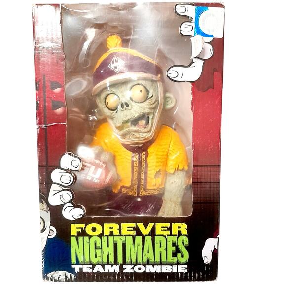 LSU Tigers 10" Resin Orange Zombie Figurine Statue  NCAA w Box Garden New - Picture 1 of 3
